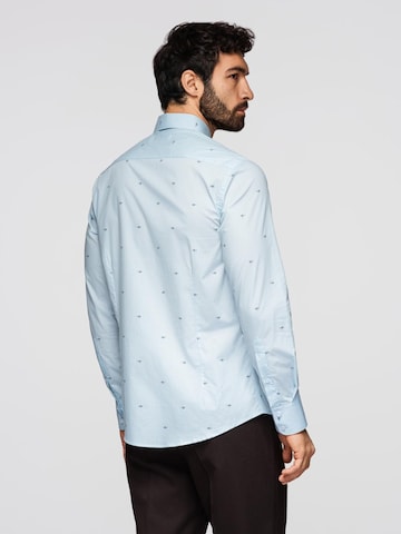 Ombre - Ajuste regular Camisa en azul