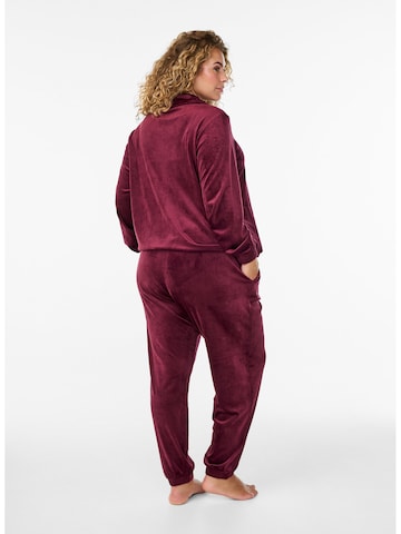 Zizzi Дънки Tapered Leg Панталон в червено