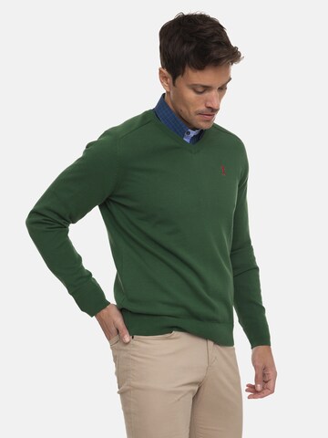 Sir Raymond Tailor Sweater 'Santos' in Green