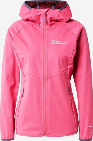 Veste outdoor JACK WOLFSKIN en rose : devant