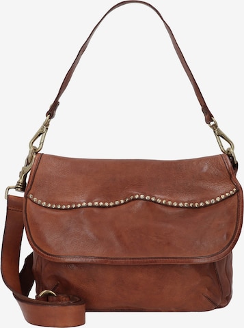 Campomaggi Shoulder Bag in Brown: front