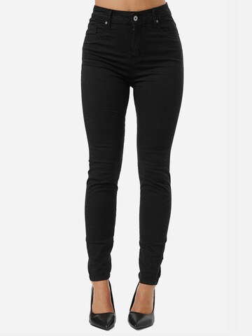 Tazzio Skinny Jeans 'F133' in Schwarz: Vorderseite
