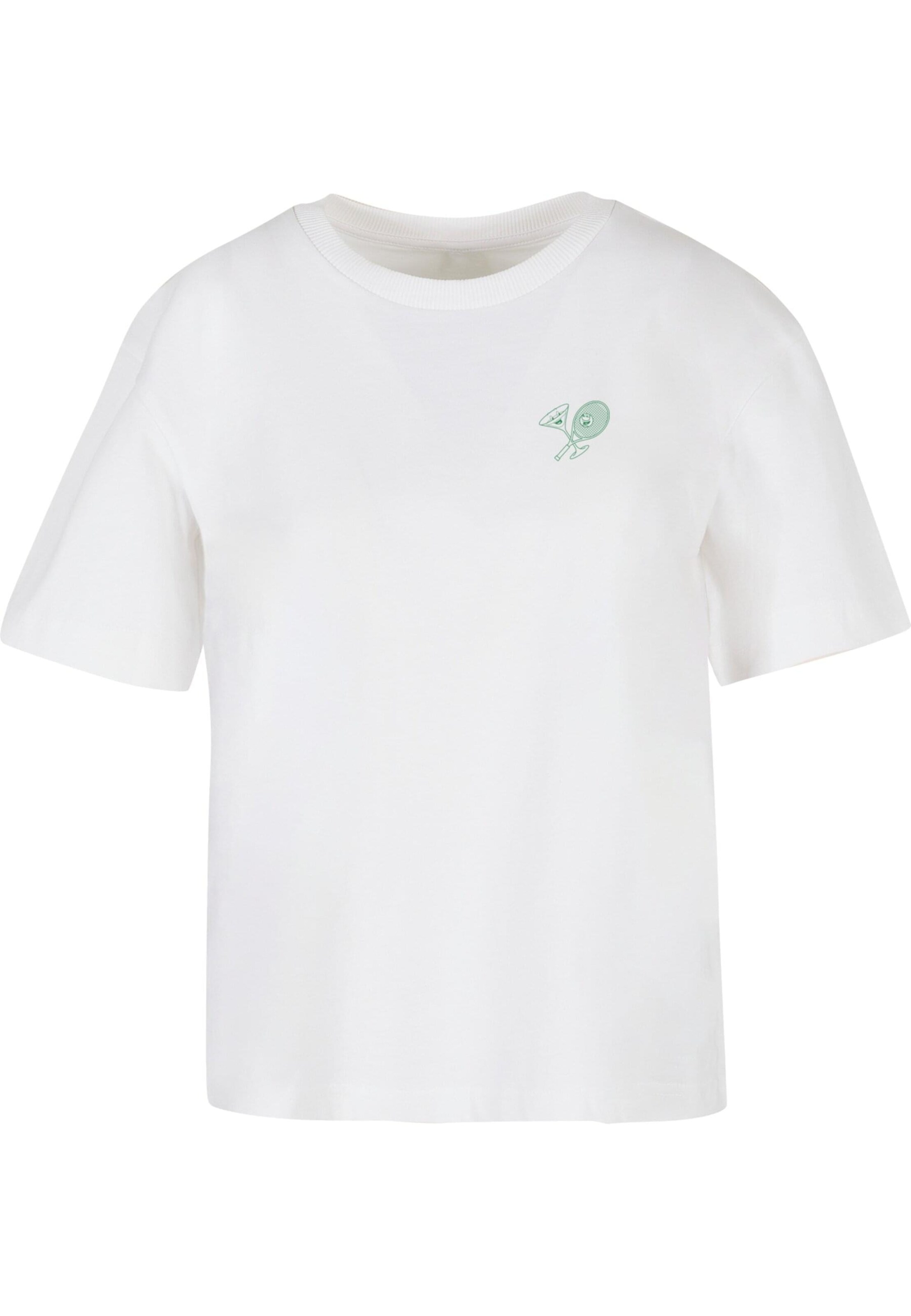 Miss Tee - Camisa 'Chasing Aces' em branco: frente