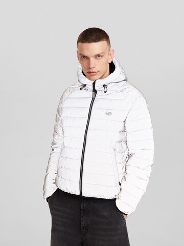 Bershka Between-season jacket in Grey: front