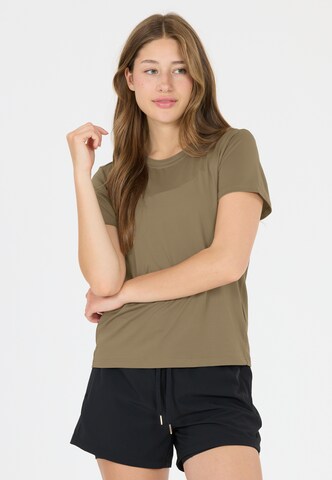 Athlecia Functioneel shirt 'Pacy V3' in Bruin: voorkant