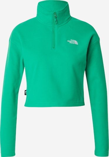 THE NORTH FACE Sportpullover 'GLACIER' in grün / weiß, Produktansicht