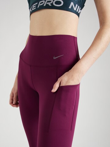 NIKE Skinny Sporthose 'UNIVER' in Rot