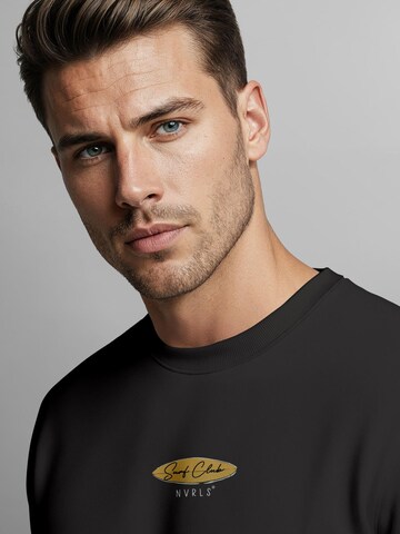 Neverless Sweatshirt 'Surfing Otter' in Black