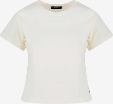 T-shirt Rivus en beige : devant