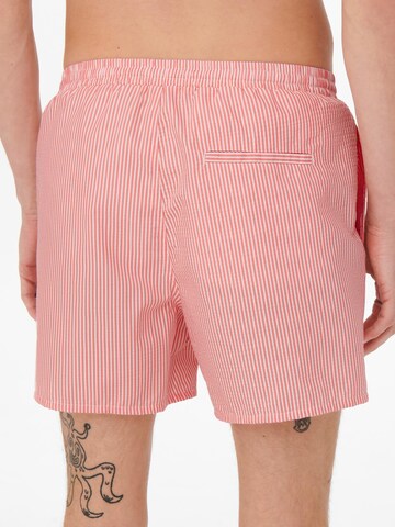 Pantaloncini da bagno 'ONSTED' di Only & Sons in rosa