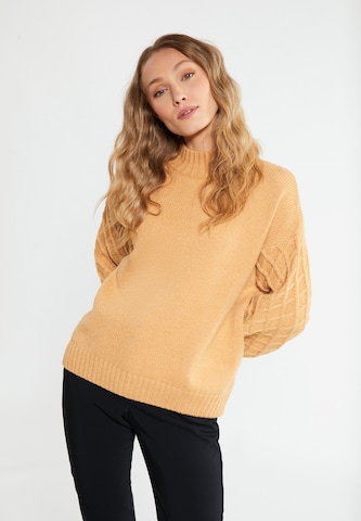 Pull-over 'Teylon' RISA en beige : devant