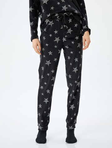 Koton Pyjamahose in Schwarz: Vorderseite