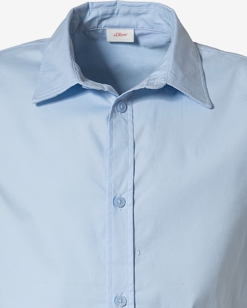 s.Oliver - Regular Fit Camisa em azul