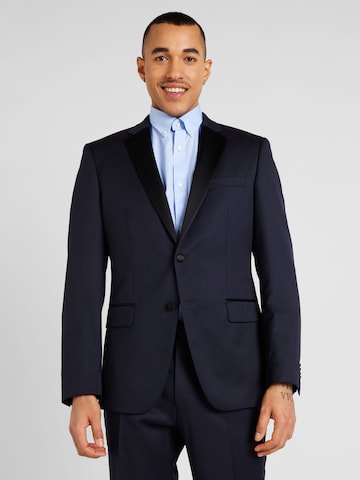 BOSS Black - Slim Fit Jaqueta de negócios 'H-Huge-Tux-N-B1' em azul: frente