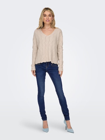 ONLY Pullover 'EMILIA' in Beige