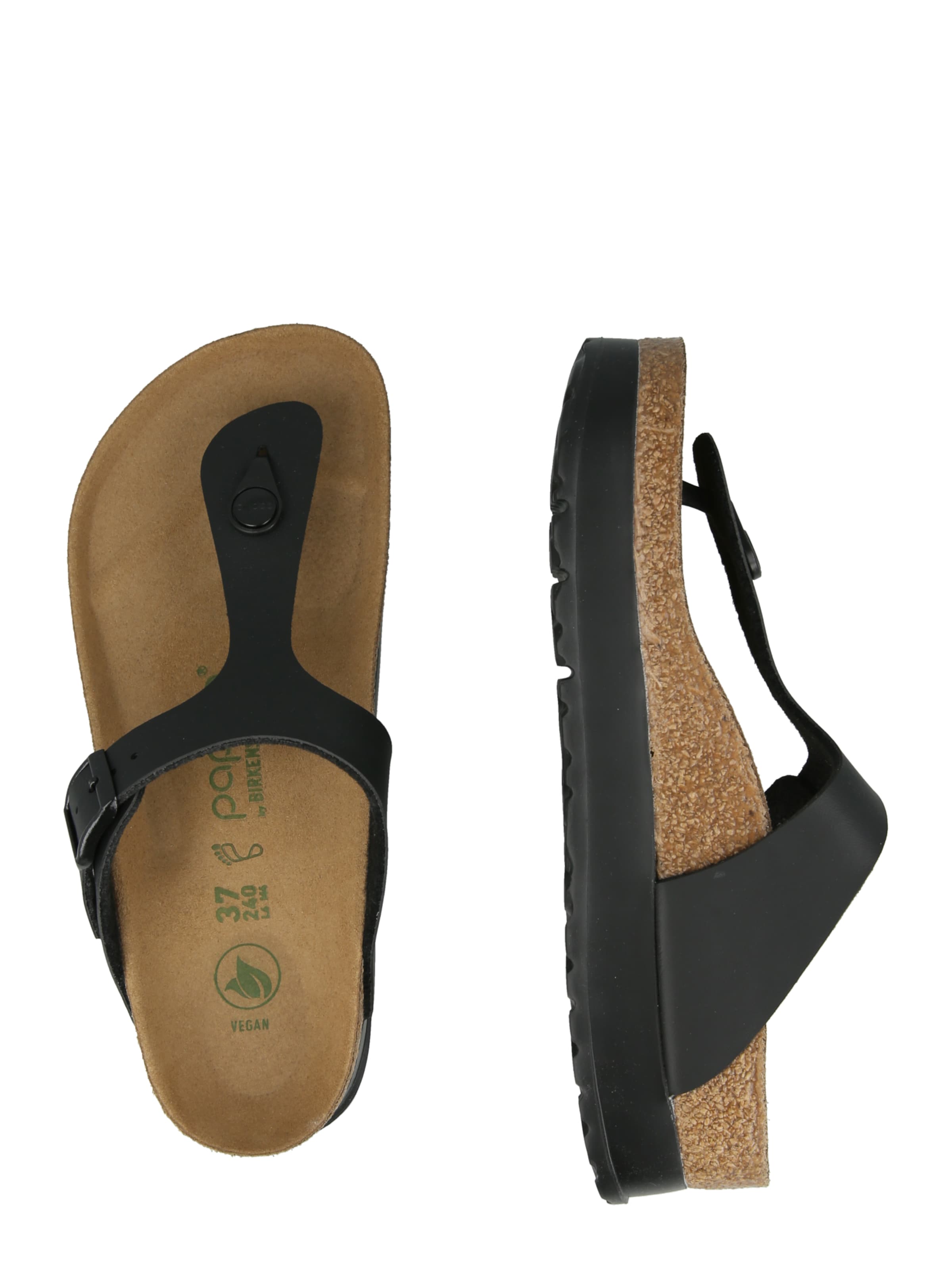 BIRKENSTOCK - Sandalias de dedo 'Gizeh Flex' en negro
