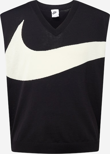 Nike Sportswear Colete de malha em preto / branco, Vista do produto