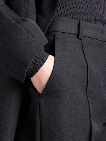 Regular Pantalon à plis & Other Stories en noir