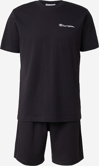 Champion Authentic Athletic Apparel Jogging komplet u crna / bijela, Pregled proizvoda