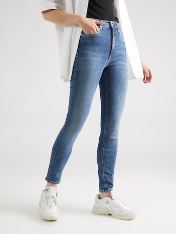 Skinny Jeans de la Calvin Klein Jeans pe albastru: față