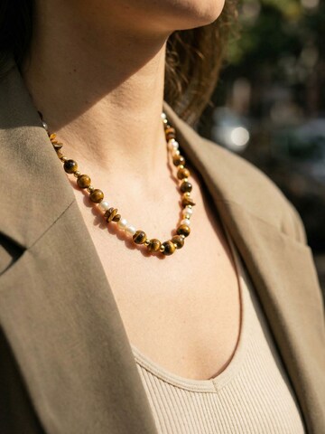 Nemomatheo Necklace 'Wild Honey' in Brown