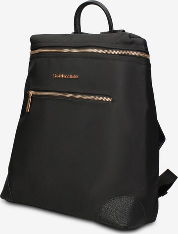 Zaino 'Zaino Vegan Leather Gianmarco Venturi - e con Zip' di GianMarco Venturi in nero: frontale
