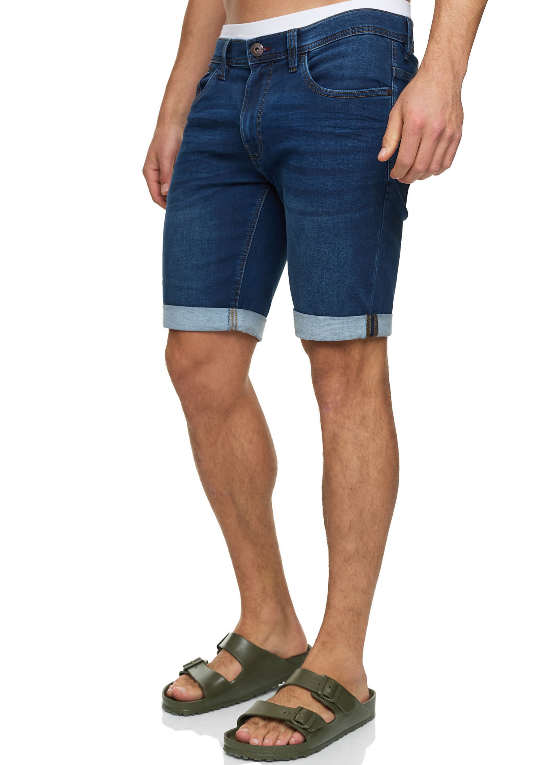 INDICODE JEANS Regular Shorts in Blau