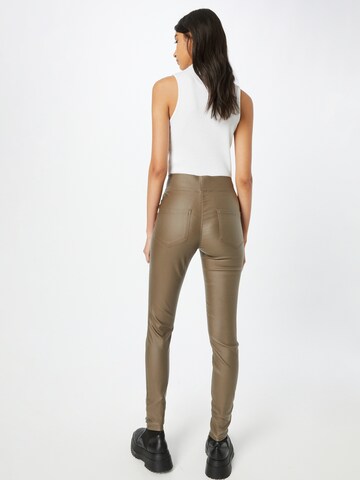 Freequent - Skinny Leggings 'SHANNON COOPER' en marrón