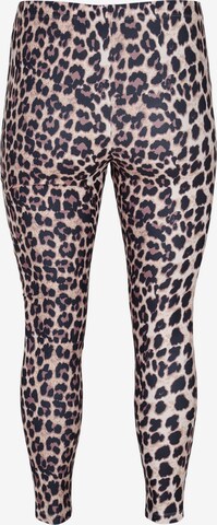 Zizzi - Skinny Leggings 'Vjadan' em bege