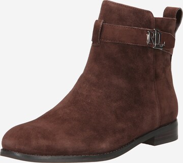 Bottines 'BRIELE' Lauren Ralph Lauren en marron : devant