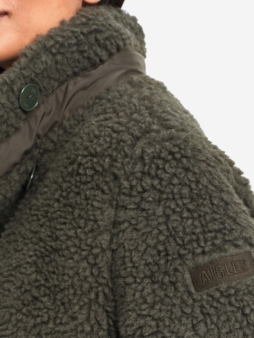 AIGLE Fleece jas in Groen: zijkant