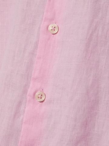 Nils Sundström Regular fit Button Up Shirt in Pink