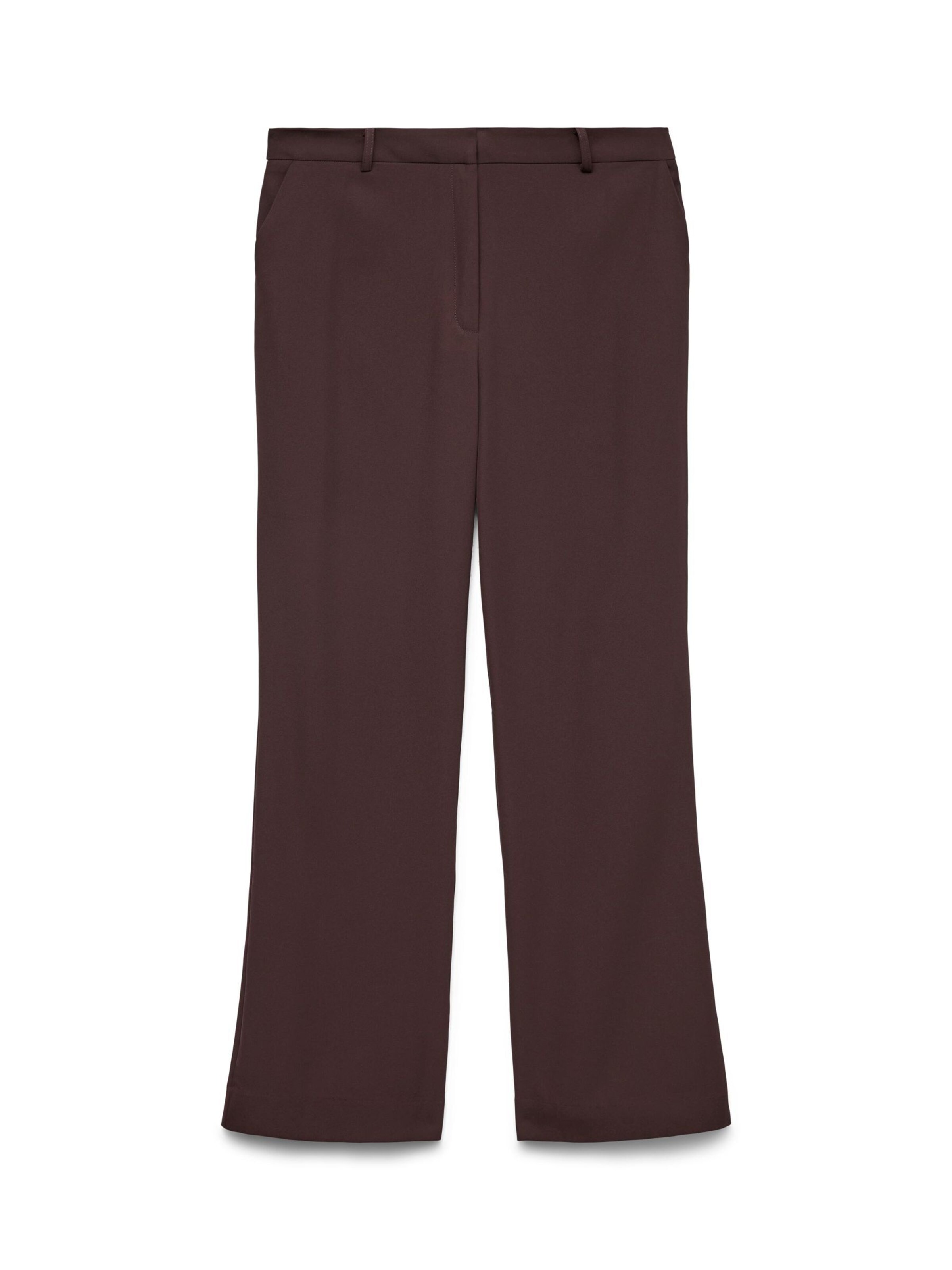 VERO MODA - Acampanado Pantalón 'AWUPAMA' en marrón: frente