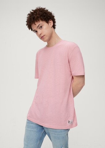 T-Shirt QS en rose : devant