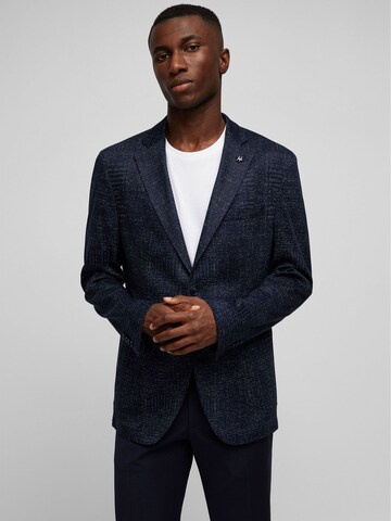 HECHTER PARIS Regular fit Business-colbert in Blauw: voorkant