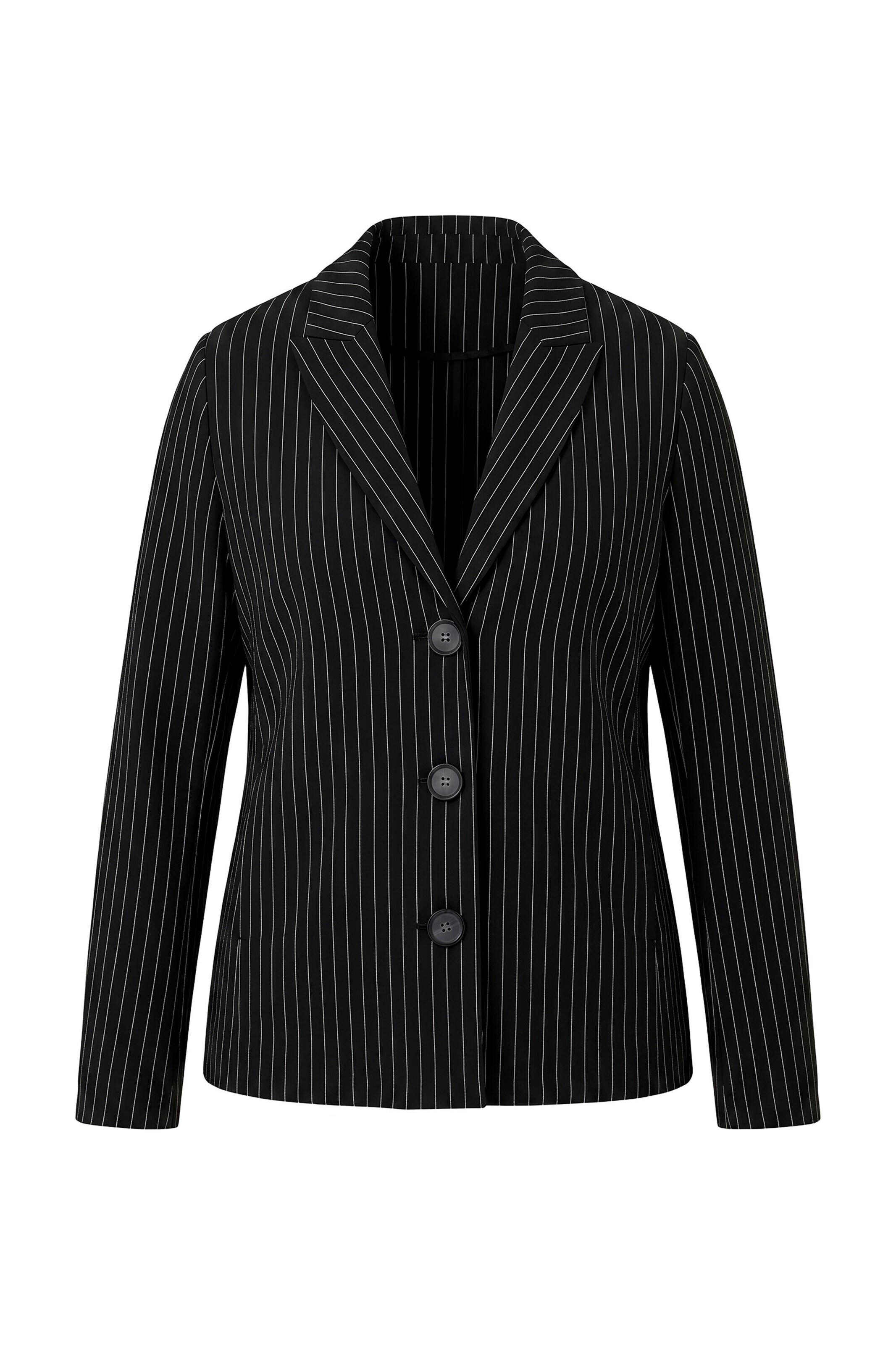 Ulla Popken Blazer in Schwarz: Vorderseite