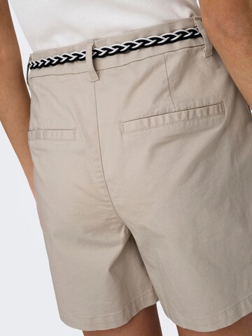 ONLY Regular Chino trousers 'Laska' in Grey