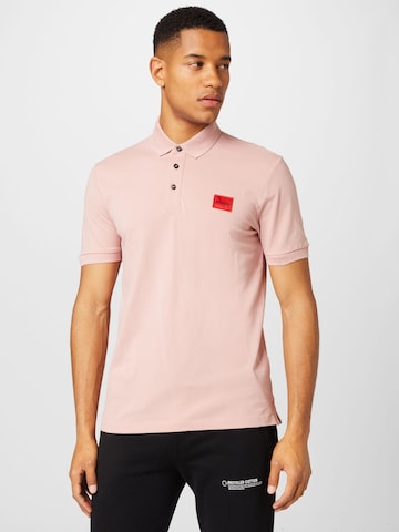 HUGO Red T-shirt 'Dereso' i rosa: framsida