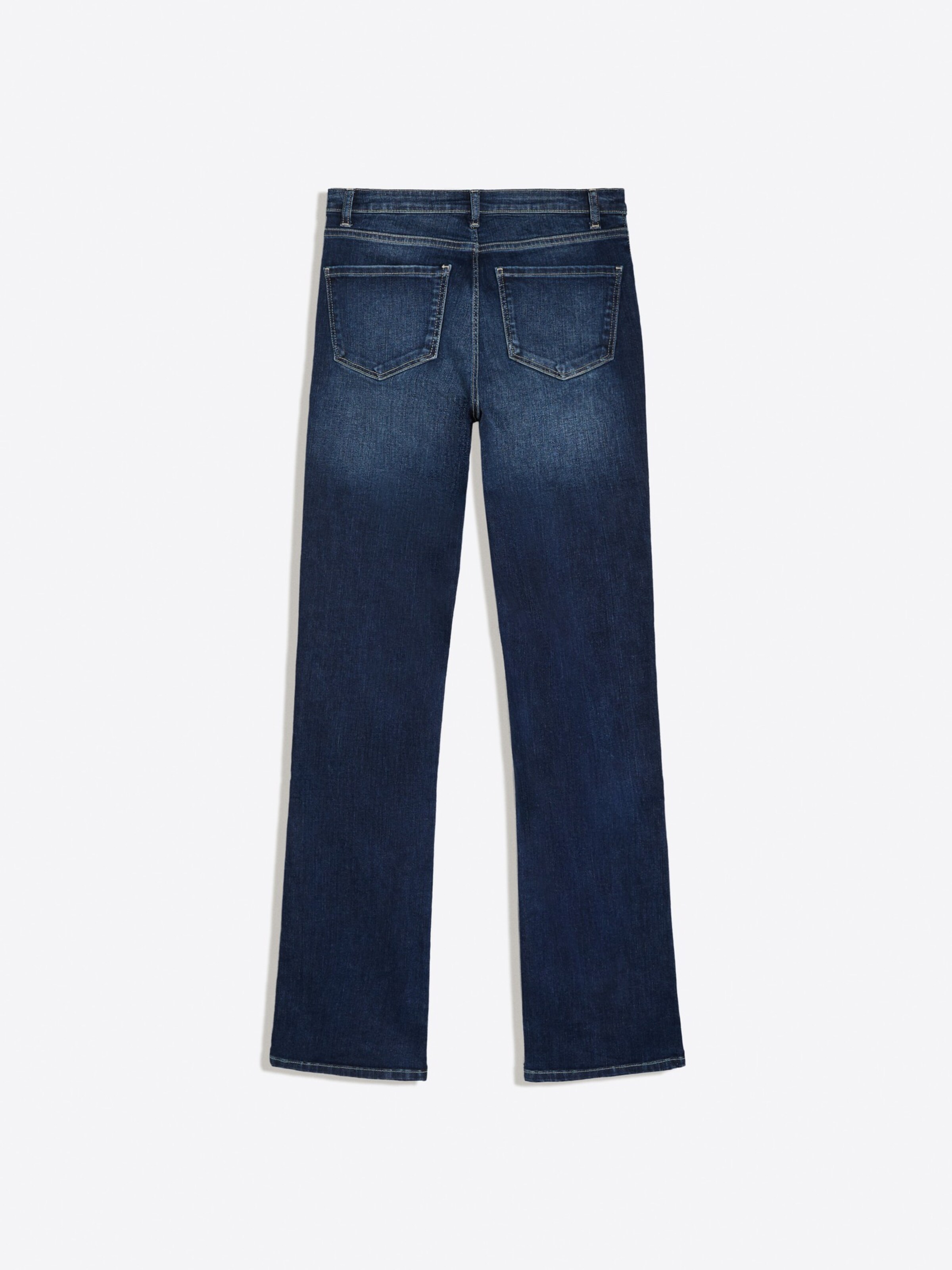 Bershka Zvonový Džíny – modrá