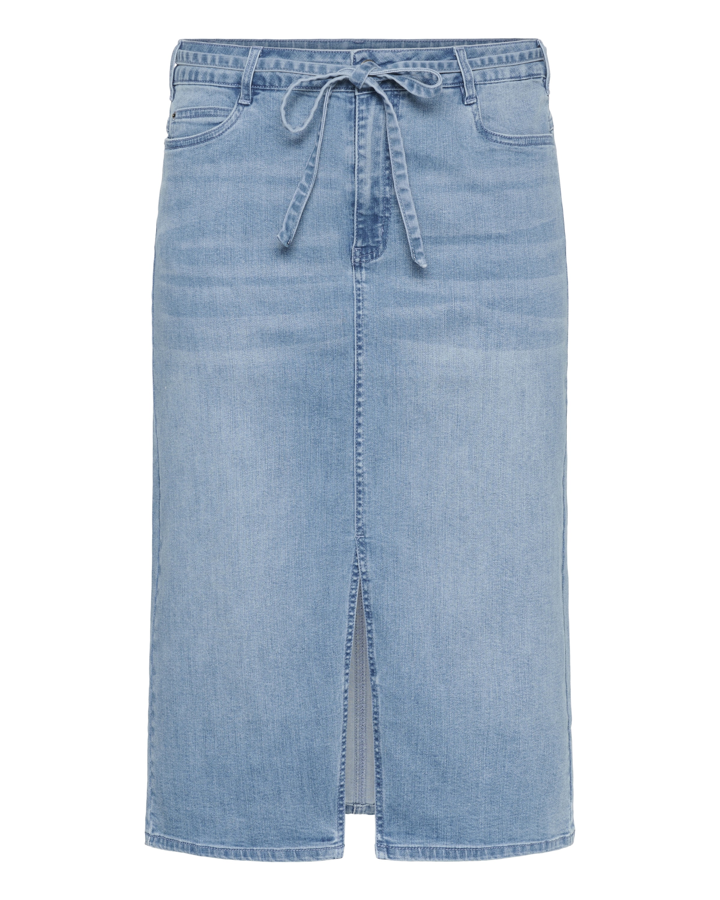 Jupe KAFFE CURVE en bleu : devant