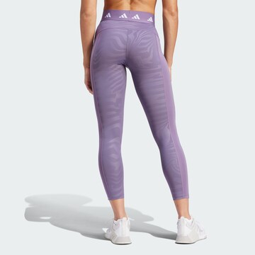 ADIDAS PERFORMANCE Skinny Sporthose in Lila