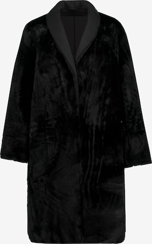 Ulla Popken Winter Coat in Black: front