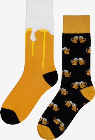Circle Five Socks '2 Paar ICONS Socks' in Yellow: front