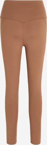 Girlfriend Collective Skinny Sporthose in Braun