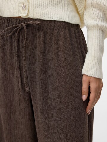 VERO MODA Wide leg Broek 'LUNA ' in Bruin