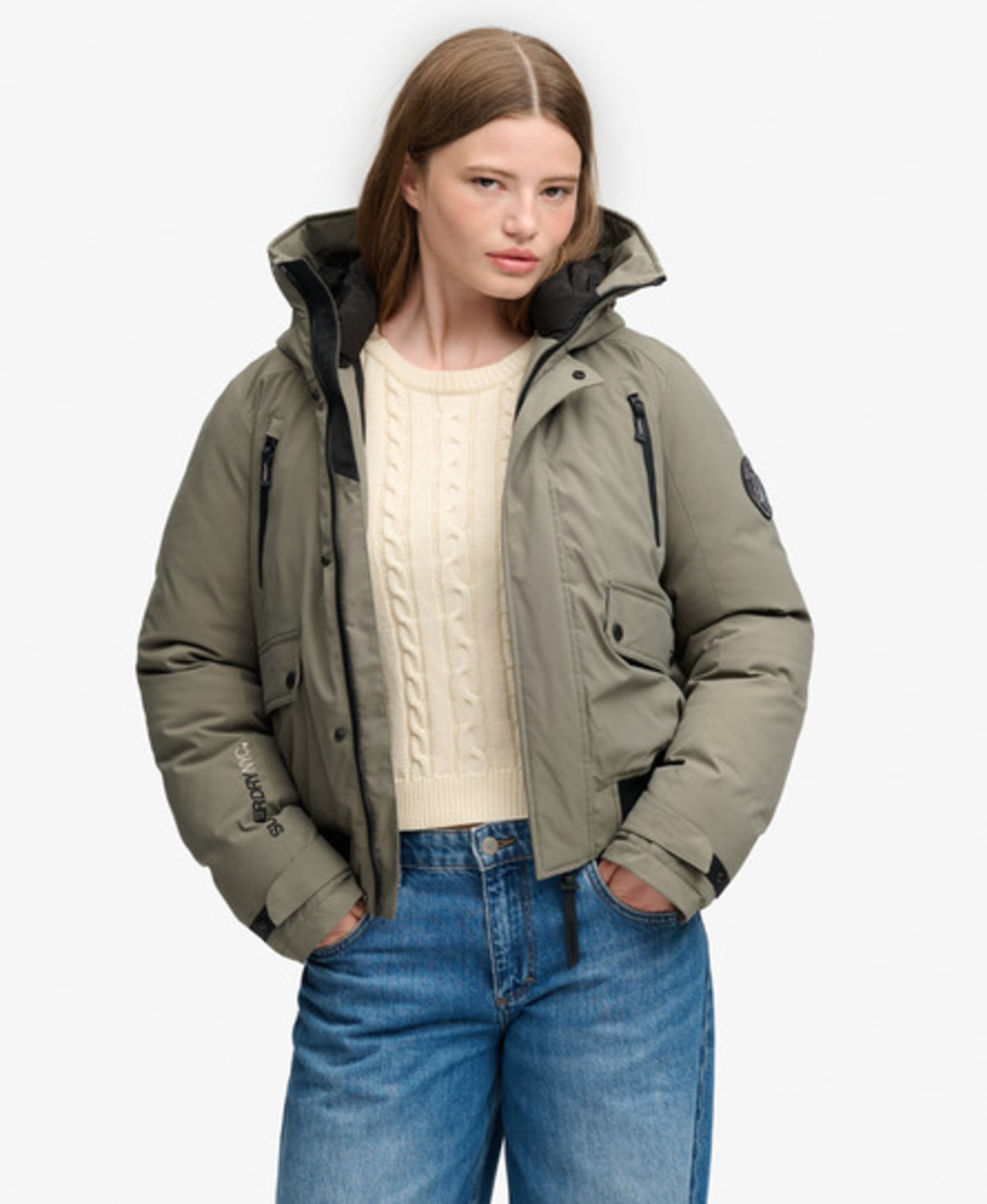 Superdry & Co Vinterjakke 'City' i grøn: forside