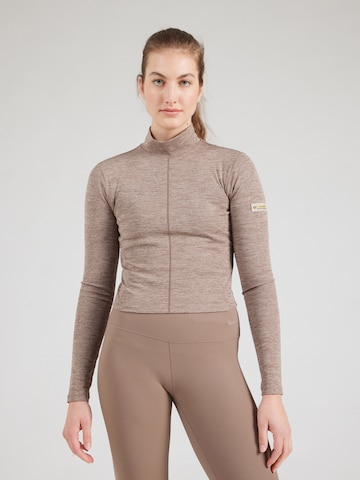 COLUMBIA Funktionsshirt 'Wallowa' in Braun: Vorderseite