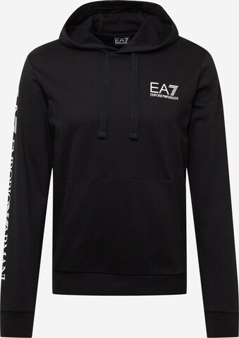 EA7 Emporio Armani Sweatshirt i svart: framsida