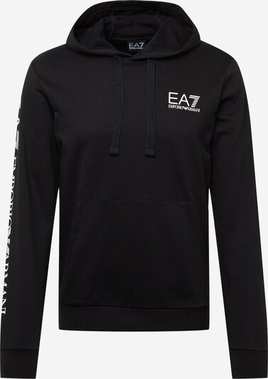EA7 Emporio Armani Sweatshirt em preto / branco, Vista do produto