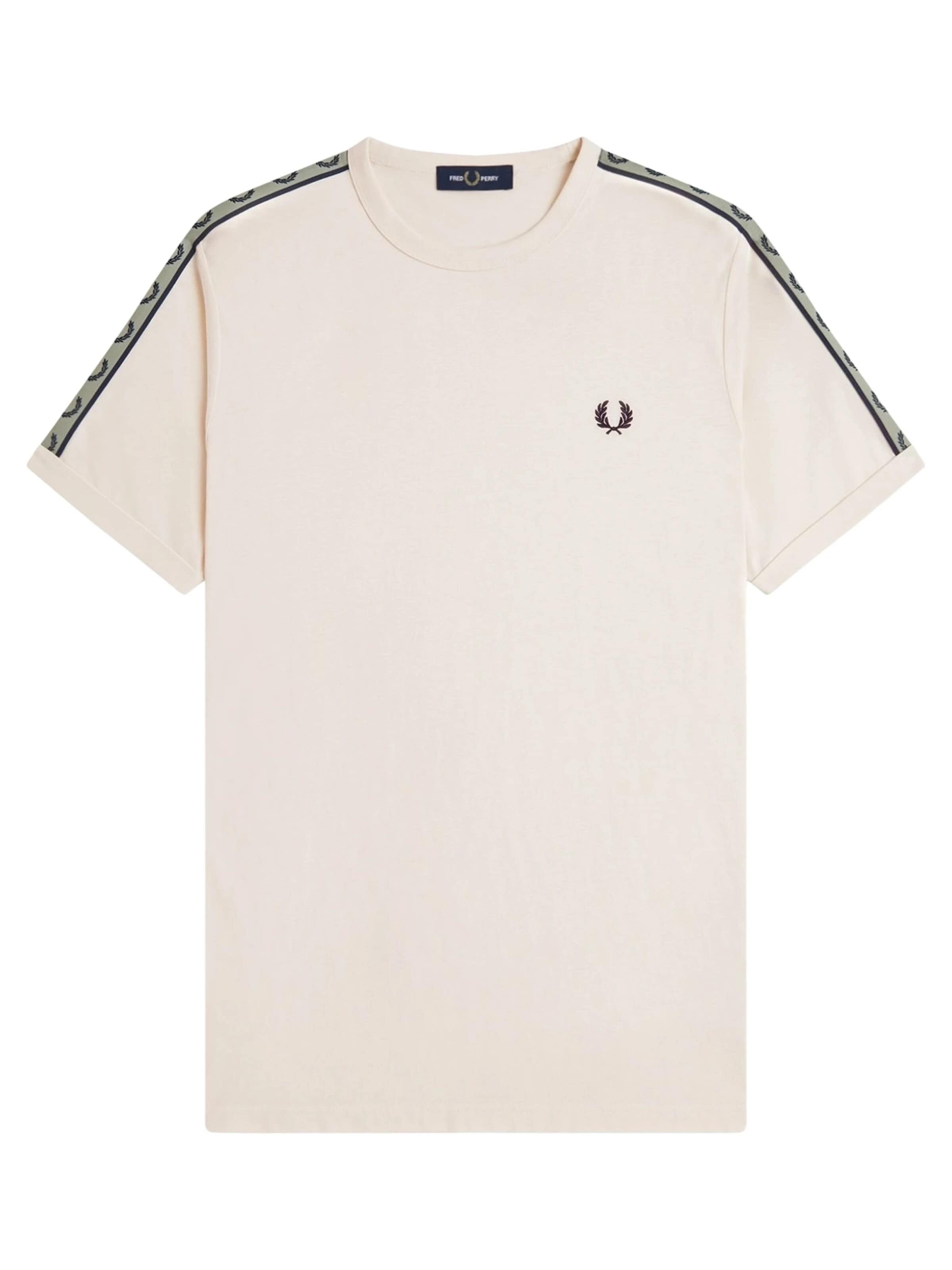 T-Shirt 'Camiseta fred perry rosa contrast tape ringer tee' Fred Perry en rose : devant